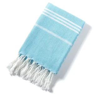 Manufacturer Custom Logo Polyester Turkish Tassel Beach Towels Jacquard Swimming Pool Towels