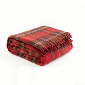 Manufacturer Custom Size Throw Blanket Textured Comfort Woven Blanket for Room