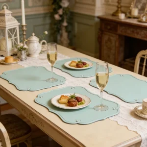 Manufacturer Customize Heat Resistant Non-Slip Silicone Placemat Waterproof Washable Table Mats Placemats for Dining Table Mat
