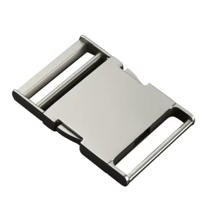 Manufacturer Customized High Quality Backpack Handbag Webbing Strap Adjustable Buckle Metal 15mm Silver Side Release