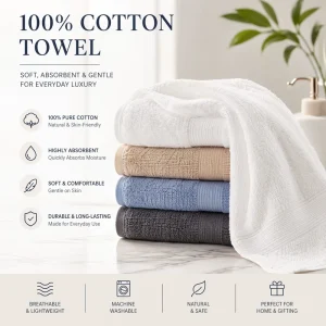 Manufacturer Direct 100% Cotton Solid Kitchen Towel Set 400GSM Ultra Soft Lint Free Absorbent Dish Towel 12 Pack
