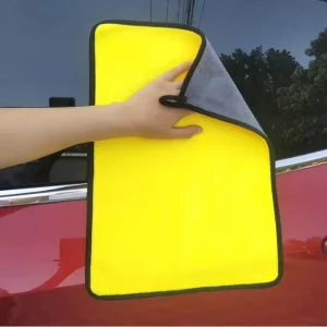 Manufacturer Direct Custom Logo Quick Dry Woven Polyester Microfiber Towel 4060CM for Car Washing Drying Care