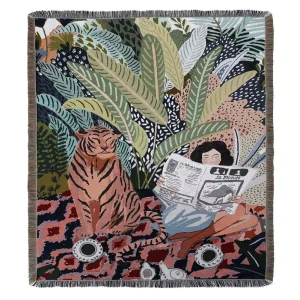 Manufacturer Direct Custom Woven Sofa Throw Blankets Top Quality and Colorful Tapestries