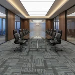 Manufacturer Interface Carpet Tiles Washable Acoustic Waterproof Self Adhesive Black 50×50 Carpet Tiles