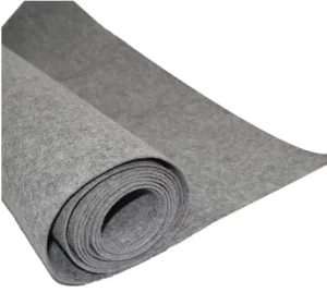 Manufacturer Light Grey Polyester Needle Punch Non Woven Felt Fabric Grey Non Woven Soft Stiff Grey Felt Carpet Roll