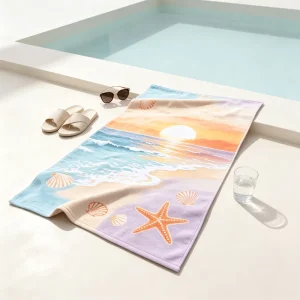 Manufacturer Microfiber Beach Towels with Active Printing and Non Fading Large Sized Thicken Beach Towels