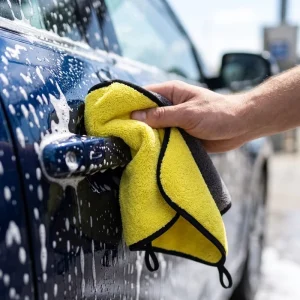 Manufacturer Microfiber Car Cleaning Towel for Auto Exterior Buffing Scratch Free Wash Cloth for Automotive Repair Shop