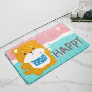 Manufacturer Modern Fluffy Bath Mats Non slip Bathtub Rugs Absorbent Polyester Rugs for Bathroom Home Use