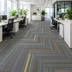 Manufacturer PP Carpet Tile PVC Backing Medium Pile Office Commercial Carpet Tiles