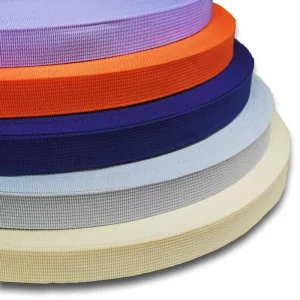 Manufacturer Portable 10mm-75mm Pitted American Woven Multi-color Durable Lightweight PP Webbing for Bags Travel