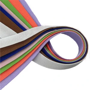 Manufacturer Ready to Ship Multicolor 10mm-75mm Corrugated American Weave Pitted Edge Strapping PP Webbing