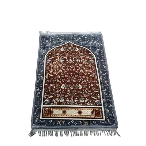 Manufacturer Rectangle Couples Velvet Luxury Thick Interactive Foldable Islamic Travel Muslim Prayer Mat