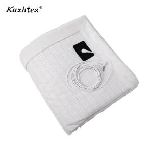 Manufacturer Silver Fiber Cotton Soft Fluffy Exterior Travel Use Custom Sizes Grounding Quilted Blanket