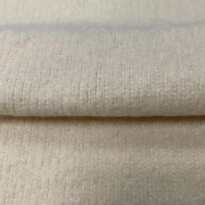 Manufacturer Soft Winter Fabric Textiles Angora Dyed Cable Knit Brush Rib Polyester Rayon Spandex Sweater Fabrics for Clothing