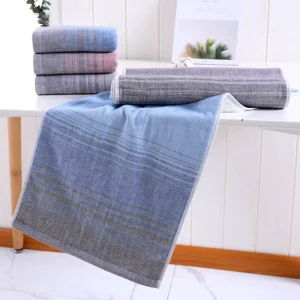 Manufacturer Solid Color Gauze Hand Towel Pure Cotton Soft Skin-Friendly Quick Dry Absorbent Supermarket