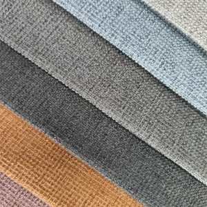 Manufacturer Stain Proof Polyester Home Textiles Faux Linen Woven Fabrics for Furniture