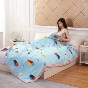 Manufacturer Wholesales Summer Cool Blankets with air Conditioning for Single and Double Use
