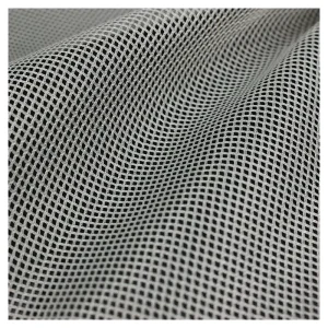 Manufacturer’s 100% Polyester 65 Gsm Breathable Comfortable Rhombus Net Plaid Yarn Dyed Tricot Knitted Mesh Fabric Intertek