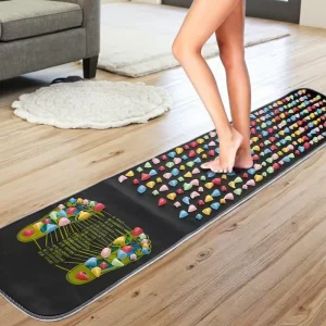 Manufacturers Acupressure Foot Massage Mat Fitness Walking Pebbles Cushion Reflexology Walk Stone Walk Massager Mat