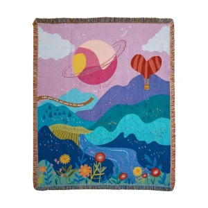Manufacturers Cotton Tapestry Throws Custom Design Reversible Jacquard Picnic Cotton Tapestry Throw Tassel Blanket