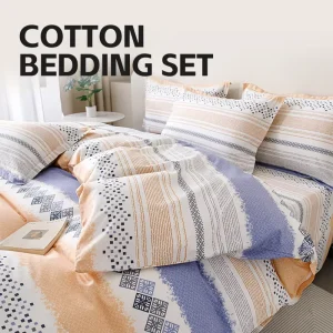 Manufacturer’s Custom 4 Pcs Bed Sheet Duvet Cover 100% Cotton Bedding Set King Size Queen Size Full Sheets Sets Super