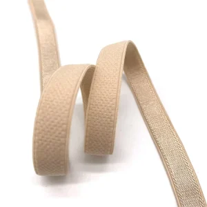 Manufacturers Custom Golden Shiny Non slip Elastic Webbing Ladies Underwear Straps