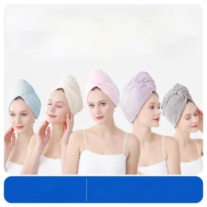Manufacturers Direct Sales Coral Velvet Material Dry Hair Cap Velvet Hair Drying Cap