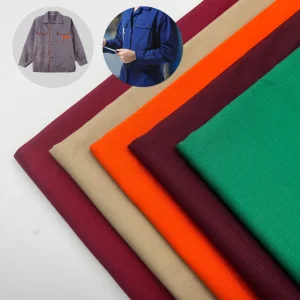 Manufacturing Stock Lot Textiles Woven Twill Industrial Workwear Uniform Polyester/Cotton Fabrics for Clothing Workers