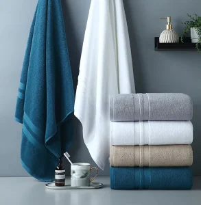 Many Colors Embroidery Print Bath Towels and Foldable Beach Towels for Hotel Supplies Amenity