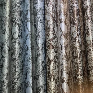 Marble Jacquard Blackout Curtain Fabric Shiny Metallic Chenille Curtain for Living Room Bedroom Hotel Window Decor
