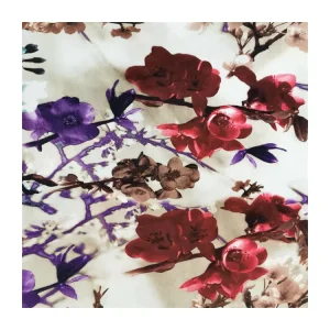 Market Decorative Metallic Home Textile Floral Fabric Printed 100 Polyester Knitted Fabrics for Sofa