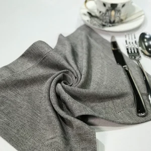 Martina Customized High Quality Reusable Rectangle Crocheted Linen Cloth Napkins Plain Style Home Restaurant Dining Accessories