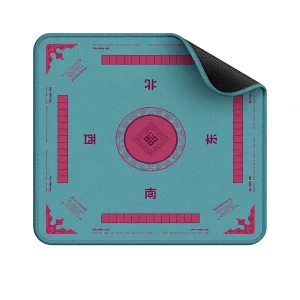 Mat for American Mahjong and Poker Waterproof Easy-Wipe Non-Slip Silent Multi-Functional Natural Rubber Pad