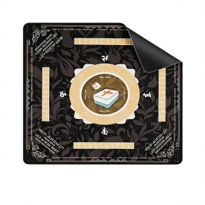 Mat for American Mahjong and Poker Waterproof Easy-Wipe Non-Slip Silent Multi-Functional Natural Rubber Pad
