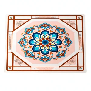 Mat for American Mahjong and Poker Waterproof Easy-Wipe Non-Slip Silent Multi-Functional Natural Rubber Pad