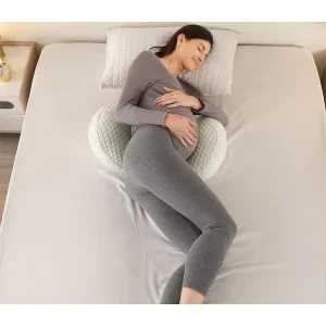 Maternity Custom Comfortable Pregnancy Pillow Removable Washable Cover Air Layer Fabric Small C Shape Pillow for Pregnant Woman