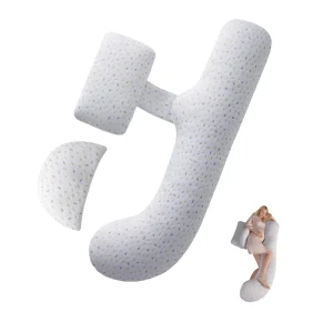 Maternity Pillow G Shape Pregnancy Pillow with Side Sleeper Cuddle Leg Wedge Cushion for Belly Back Support
