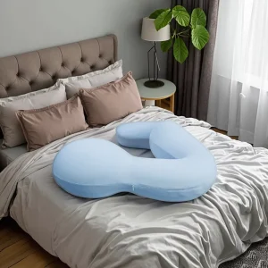 Maternity Pillow Memory Foam Pregnancy Support with Therapeutic Massage Sleep Enhancing Features for Expecting Mothers