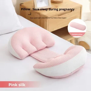 Maternity Pillow with Polyester Fiber Filling for Pregnancy Belly Waist Support Side Sleeping Cushion
