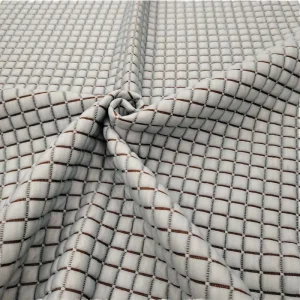 Mattress Jacquard 100% Polyester Stretch Fabric Yarn Dyed Knitted