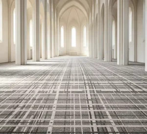 Medical Center Wall to Wall Carpet Nylon Easy Sanitize Abrasion Resistant Fungal Custom Logo for Healthcare Distributor Stock