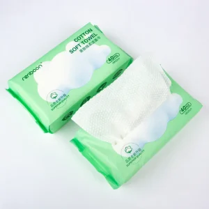 Medical Grade Non Woven Face Towel Hypoallergenic Antimicrobial Disposable Environmentally Friendly Cotton Tissues