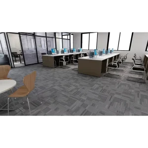 Medium Grey Subtle Pattern Carpet Tiles for Hotel Corridors and Open Plan Offices