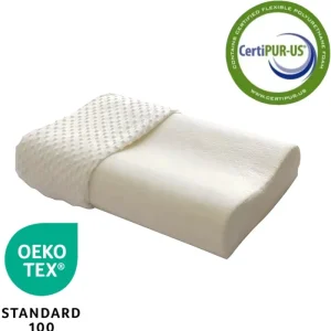 Medium Size Zero Pressure Ergonomic Cervical Support Neck Pillow Custom Memory Foam Bed Pillows for Sleeping & Massage