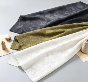 Mediumweight Polyester Viscose Sheared Jacquard Fabric Multiple Colors Available Textile for Middle East Abaya Long Robe