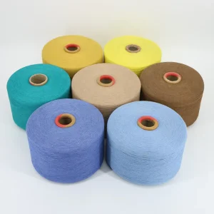 Melange Yarn Dyed Eco Friendly Recycled Polyester Cotton Blended Yarn for Knitting Weaving Several Colors Available Global