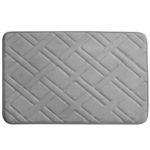 Memory Foam Anti Slip Bath Mat with Non Slip Backing for Bathroom and Shower Use