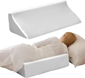 Memory Foam Back Wedge Pillow for Bed Side Pillows for Sleeping on Side