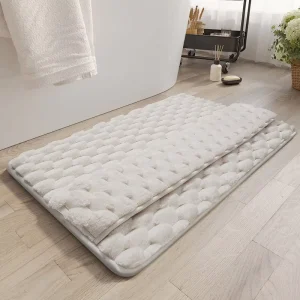 Memory Foam Bath Mat 31×20 Non Slip Machine Washable Quick Dry Absorbent Rugs Bath Mats for Bathroom Floor