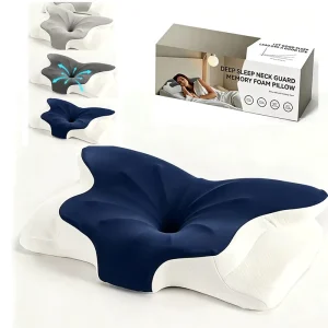 Memory Foam Bed Pillow for Neck and Pain Relief Supports Side Back Abdomen Sleep in Pillow